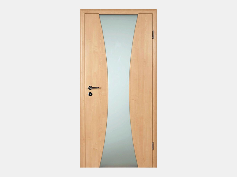 Holz Glas Tuer Gebogener Fries Ahorn Holz Glas Tuer Gebogener Fries Ahorn
