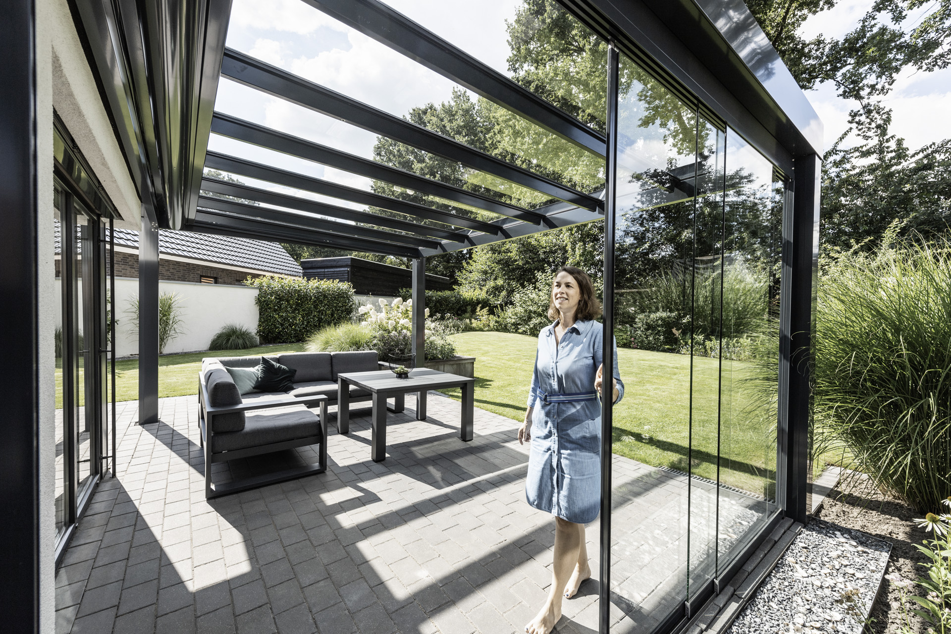Einfamilienhaus Terrassendach Einfamilienhaus Terrassendach