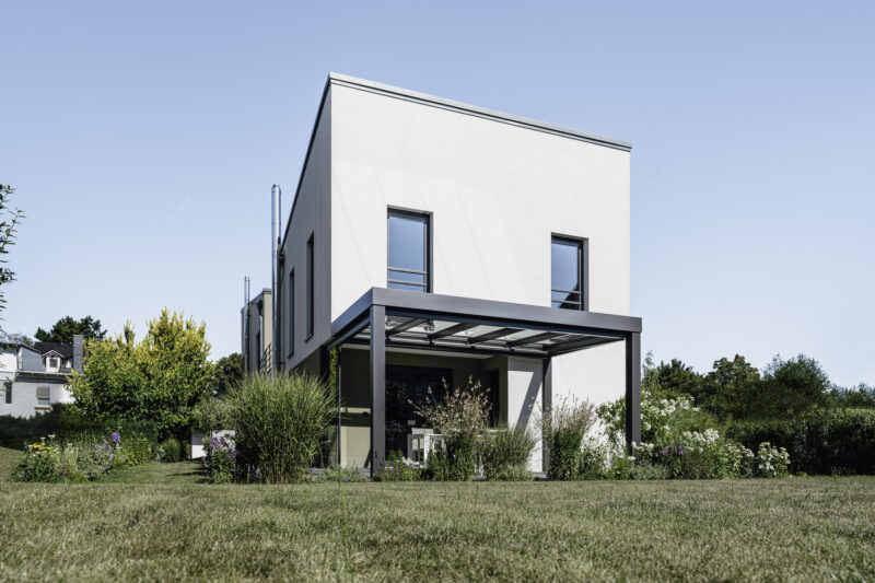 Kubische Terrassenüberdachung Kubische Terrassenüberdachung
