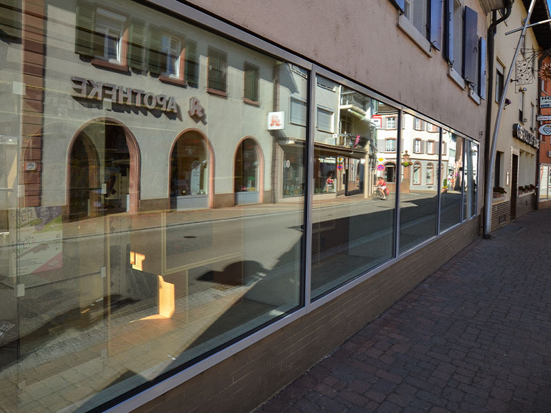 Schaufensterverglasung