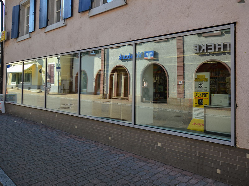 Schaufensterverglasung