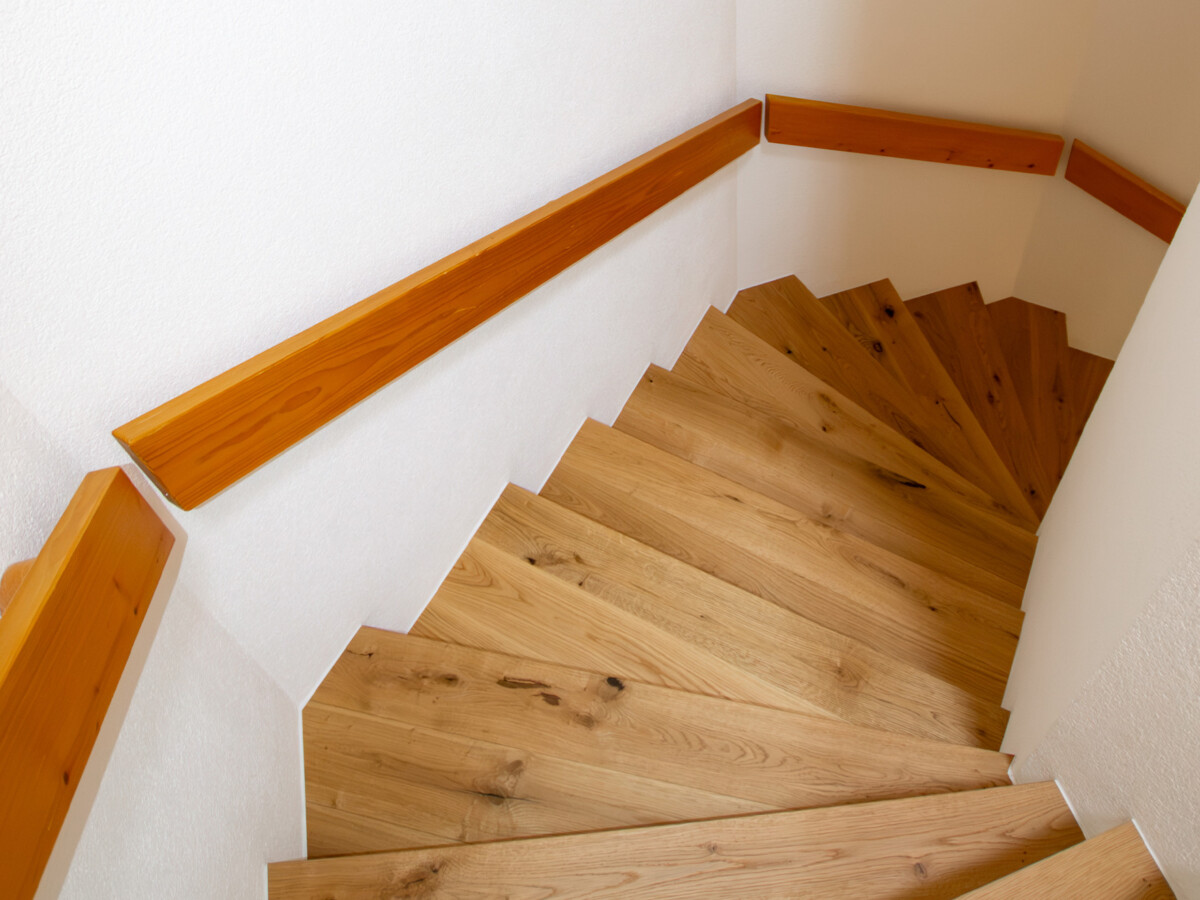 Treppe aus Parkett