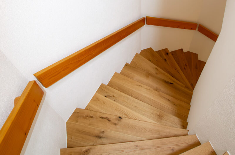 Treppe aus Parkett